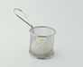 Mini cestello per friggitrice rotondo in metallo - Ø 8 cm - H 8 cm - 6 unità