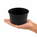 Insalatiera rotonda "Buckaty" in PP iniettato nero - 1000 ml - Ø 14,5 cm - H 8,1 cm - 500 unità