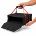 Borsa isotermica per pizza nera - 42 cm x 42 cm x 15 cm - 5 unità