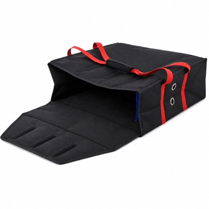 Borsa isotermica per pizza nera - 42 cm x 42 cm x 15 cm - 5 unità