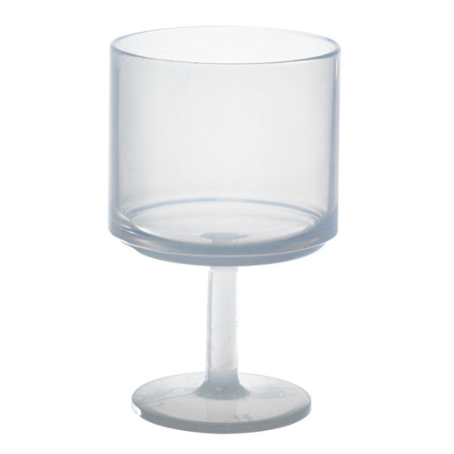 Calice da vino Cupoly in plastica PP riutilizzabile - 150 ml - Ø 6,3 cm - H 10,4 cm - 24 unità