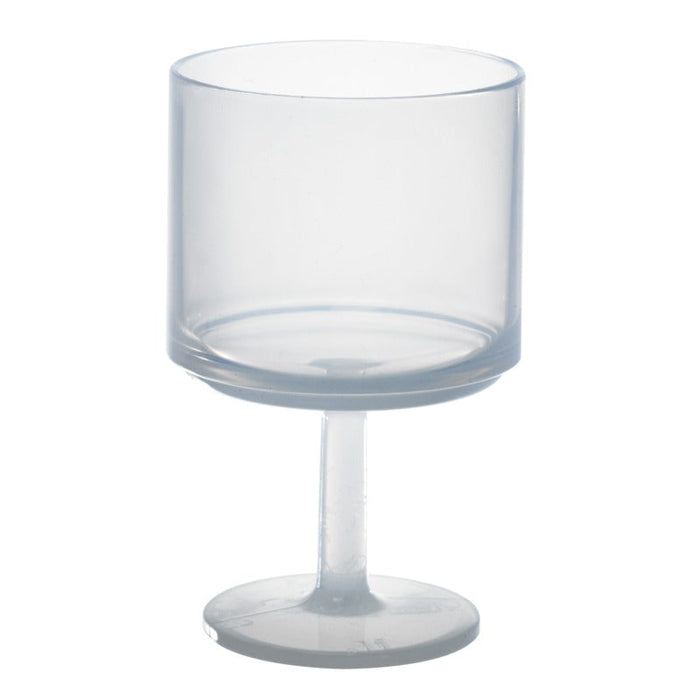 Calice da vino Cupoly in plastica PP riutilizzabile - 150 ml - Ø 6,3 cm - H 10,4 cm - 24 unità