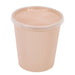 Ciotola rotonda beige in plastica PP con coperchio trasparente "Reemp" - 1000 ml - Ø 12 cm - H 12,5 cm - 150 unità