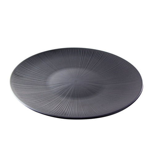 Piatto rotondo nero riutilizzabile "Black Phoenix" - Ø 33 cm - 8 unità
