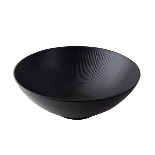 Ciotola rotonda nera riutilizzabile "Black Phoenix" - 1800 ml - Ø 23,6 cm - H 8,8 cm - 12 unità