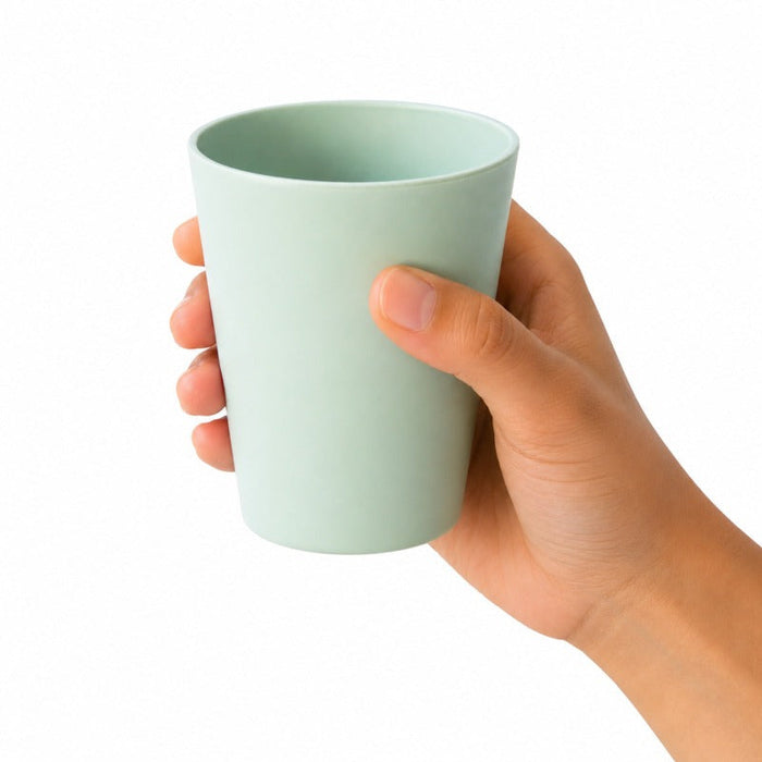Bicchiere in plastica RPET riutilizzabile verde acqua "Phoenix" - 340 ml - Ø 8,2 cm - H 10,3 cm - 48 unità
