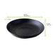 Piatto fondo rotondo nero riutilizzabile "Black Phoenix" - 950 ml - Ø 22,75 cm - 12 unità - dimensions