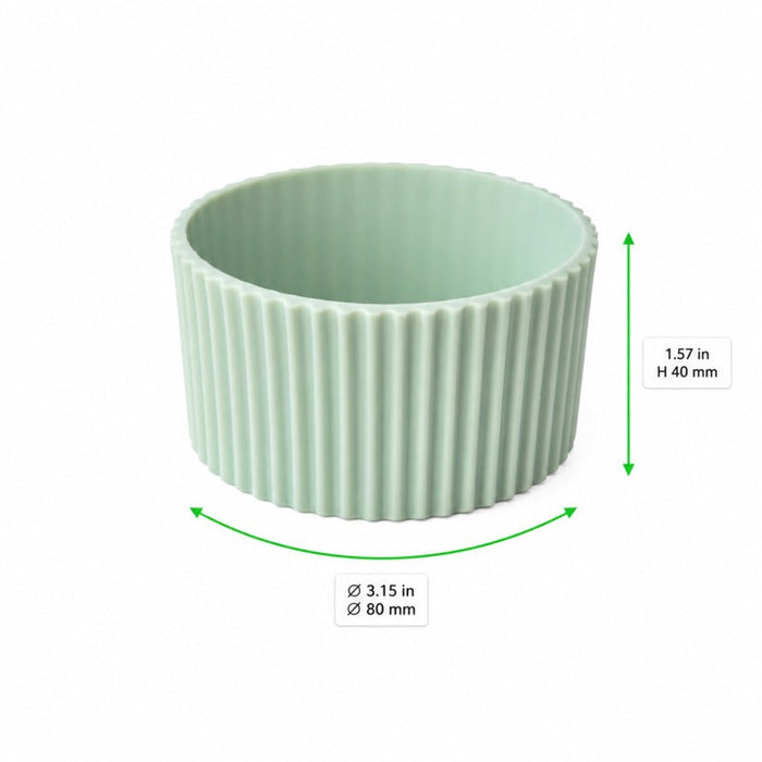 Fascia per bicchiere riutilizzabile "Phoenix" verde acqua - H 4 cm - 48 unità - dimensions