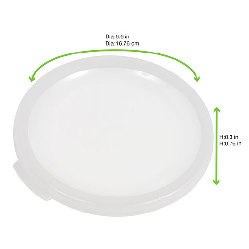 Coperchio riutilizzabile in PP traslucido "Phoenix" - Ø 16,8 cm - Compatibile con 294RP1100 - 24 unità - dimensions