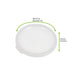 Coperchio traslucido riutilizzabile "Phoenix" - Ø 10,5 cm - Compatibile con 294RP250, 294RPSOU500, 294RPSOU800 - 24 unità - dimensions