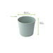 Contenitore per zuppa "Phoenix" verde acqua riutilizzabile - 500 ml - Ø 10,5 cm - H 9,5 cm - 24 unità - dimensions