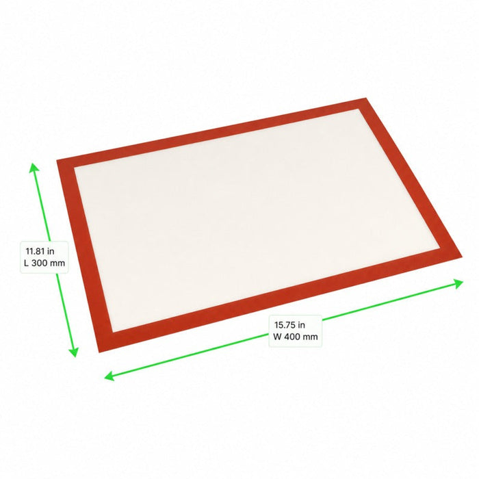 Tappetino da forno in silicone - 30 cm x 40 cm - 5 unità - Rif. 294SILBAK3040 - dimensions