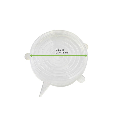 Coperchio in silicone traslucido - Ø 15 cm - 40 unità - dimensions