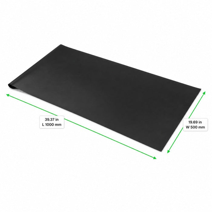 Rivestimento per forno in fibra di vetro rivestita di silicone - 100 cm x 50 cm - 5 unità - dimensions
