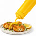 Dispenser per salse morbido giallo a 1 beccuccio, plastica senza BPA - 350 ml - H 19,5 cm - 6 unità