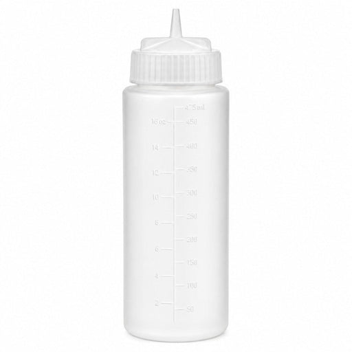 Dispenser per salse morbido trasparente a 1 beccuccio, plastica senza BPA - 350 ml - H 19,5 cm - 6 unità