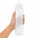 Dispenser per salse morbido trasparente a 1 beccuccio, plastica senza BPA - 630 ml - H 26 cm - 6 unità