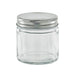Barattolo in vetro rotondo con tappo in alluminio - 180 ml - Ø 7 cm - H 7,5 cm - 20 unità