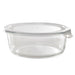Ciotola rotonda in vetro borosilicato con coperchio in plastica PP "CookShow" - 950 ml - Ø 17 cm - H 7,4 cm - 18 unità