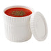 Ciotola rotonda in vetro opale con coperchio in plastica PP "CookShow" - 500 ml - Ø 10,4 cm - H 9,6 cm - 24 unità