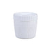 Ciotola rotonda in vetro opale con coperchio in plastica PP "CookShow" - 500 ml - Ø 10,4 cm - H 9,6 cm - 24 unità