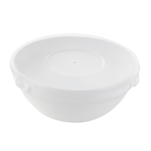 Ciotola rotonda in vetro opale con coperchio in plastica PP "CookShow" - 250 ml - Ø 10,5 cm - H 5 cm - 36 unità