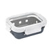 Contenitore rettangolare in vetro borosilicato con coperchio e protezione in silicone - 370 ml - 14,5 cm x 10,5 cm x 4,7 cm - 24 unità