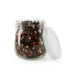 Vasetto sferico in vetro con tappo in PP - 200 ml - Ø 6,2 cm - H 7,3 cm - 105 unità