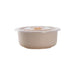 Ciotola rotonda beige riutilizzabile in composito con coperchio in plastica PP "Huskly" - 300 ml - Ø 10 cm - H 5,8 cm - 40 unità