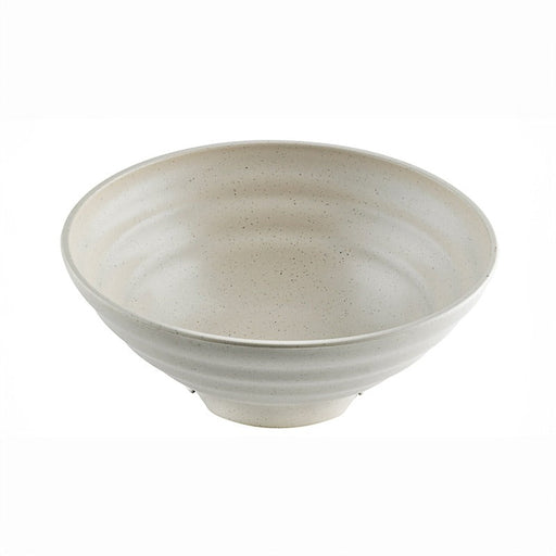 Ciotola rotonda beige riutilizzabile in composito "Huskly" - 1000 ml - Ø 19 cm - H 7,5 cm - 48 unità