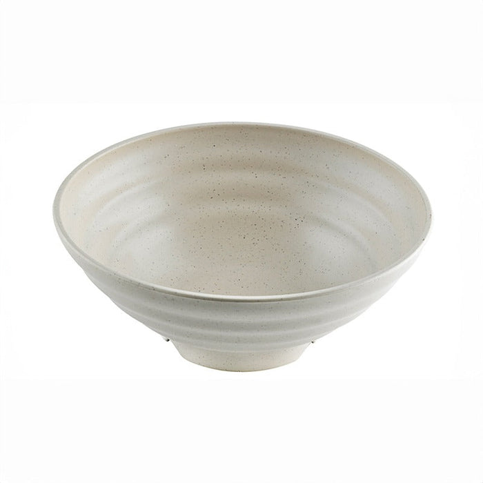 Ciotola rotonda beige riutilizzabile in composito "Huskly" - 1000 ml - Ø 19 cm - H 7,5 cm - 48 unità