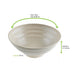 Ciotola rotonda beige riutilizzabile in composito "Huskly" - 1000 ml - Ø 19 cm - H 7,5 cm - 48 unità - dimensions