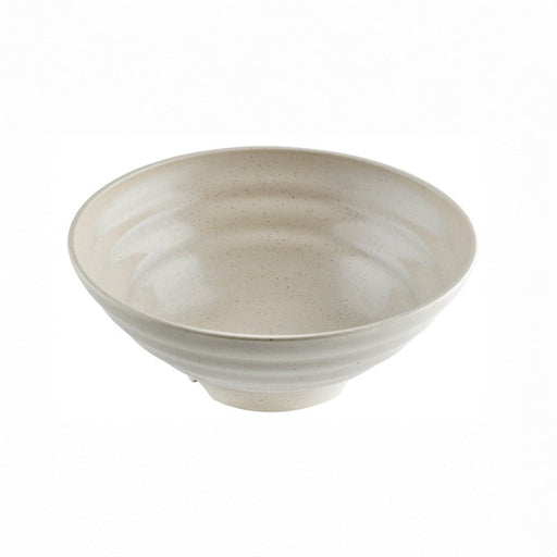 Ciotola rotonda beige riutilizzabile in composito "Huskly" - 1300 ml - Ø 21 cm - H 8 cm - 48 unità