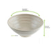 Ciotola rotonda beige riutilizzabile in composito "Huskly" - 1300 ml - Ø 21 cm - H 8 cm - 48 unità - dimensions