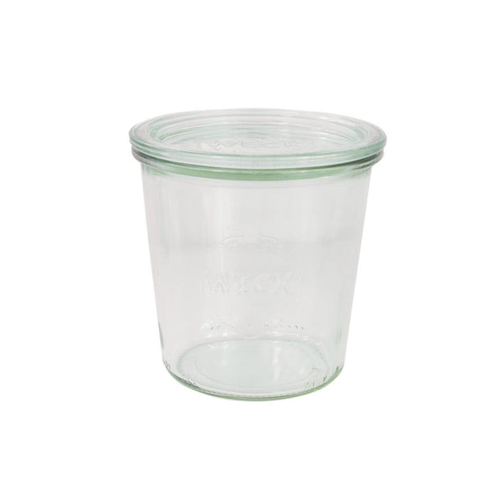 Vasetto in vetro "Weck" con coperchio in vetro - 580 ml - Ø 10 cm - H 11 cm - 6 unità