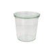 Vasetto in vetro "Weck" con coperchio in vetro - 580 ml - Ø 10 cm - H 11 cm - 6 unità