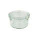 Vasetto in vetro "Weck" con coperchio in vetro - 165 ml - Ø 9 cm - H 5 cm - 12 unità