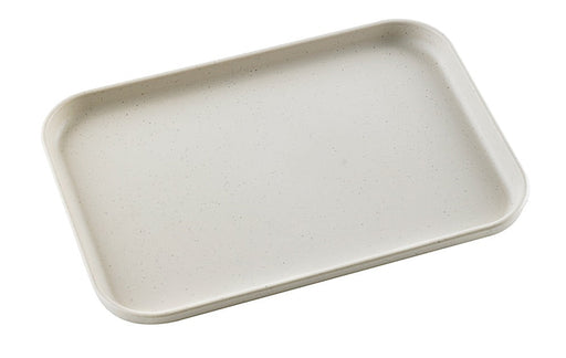 Vassoio riutilizzabile in composito beige "Huskly" - 24 cm x 17 cm x 1,6 cm - 40 unità