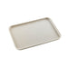 Vassoio riutilizzabile in composito beige "Huskly" - 31 cm x 22,6 cm x 1,6 cm - 30 unità