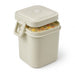 Contenitore da zuppa Huskly con coperchio riutilizzabile in composito beige - 600 ml - 10,5 cm x 9 cm x 12,5 cm - 25 unità