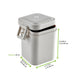 Contenitore da zuppa Huskly con coperchio riutilizzabile in composito beige - 600 ml - 10,5 cm x 9 cm x 12,5 cm - 25 unità - dimensions