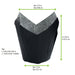 Pirottino da forno tulipano in carta nera antigrasso - Ø base 4,5 cm - H 8 cm - 1200 unità