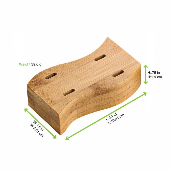 Stecchini in bambù "Teppo Gushi" e supporto in bambù per 4 stecchini "Haya" - 7,9 cm x 3,7 cm x 1,9 cm - 504 unità - dimensions