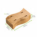 Stecchini in bambù "Teppo Gushi" e supporto in bambù per 4 stecchini "Haya" - 7,9 cm x 3,7 cm x 1,9 cm - 504 unità - dimensions