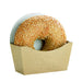 Confezione in cartone kraft per bagel con interno bianco - 12 cm x 4 cm x 12 cm - 1000 unità