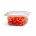 Vaschetta rettangolare in PP adatta al microonde con coperchio incernierato - 375 ml - 12,1 cm x 10 cm x 3,4 cm - 600 unità