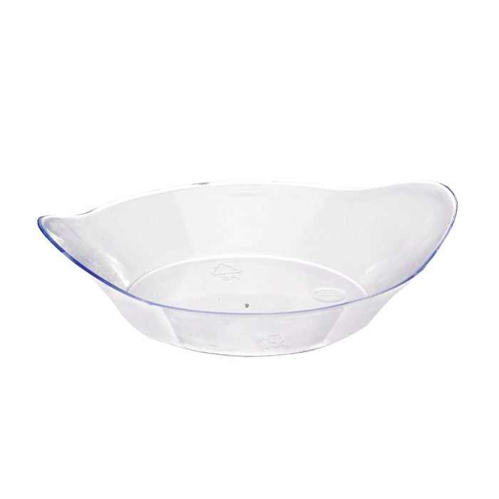 Contenitore finger food in plastica PS trasparente «Inda» - 30 ml - 8,3 cm x 6,5 cm x 2 cm - 600 unità