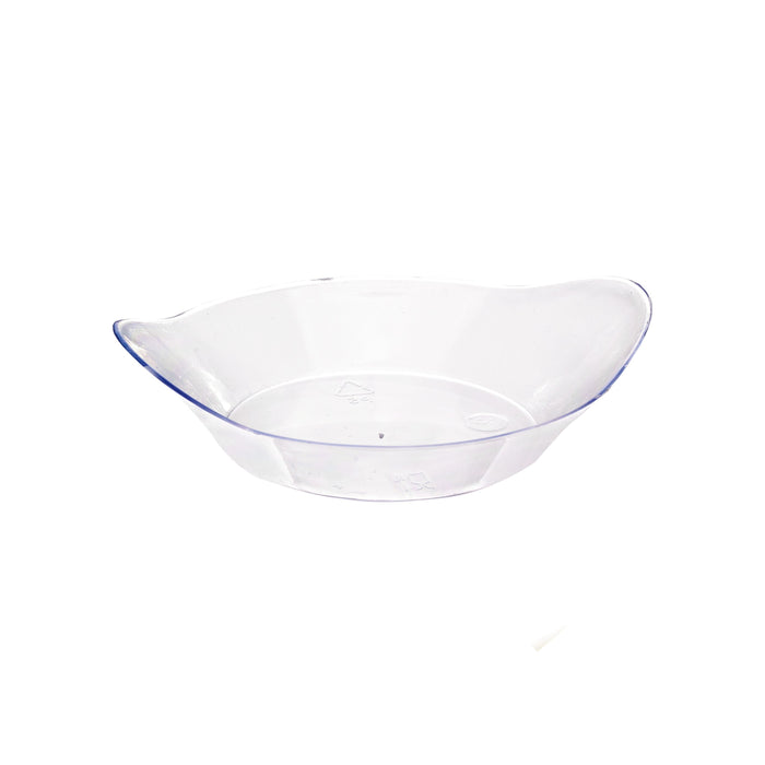 Contenitore finger food in plastica PS trasparente «Inda» - 30 ml - 8,3 cm x 6,5 cm x 2 cm - 600 unità