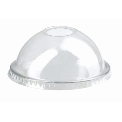 Coperchio a cupola in PET trasparente con foro - Ø 7,4 cm - 1000 unità