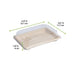 Vaschetta per sushi in polpa di cellulosa con coperchio in PS trasparente "Itto" - 16,5 cm x 11,5 cm x 1,5 cm - 200 unità